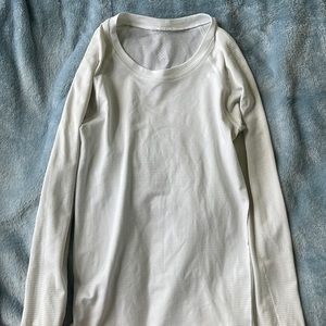 Lululemon White Long Sleeve Swiftly Tech